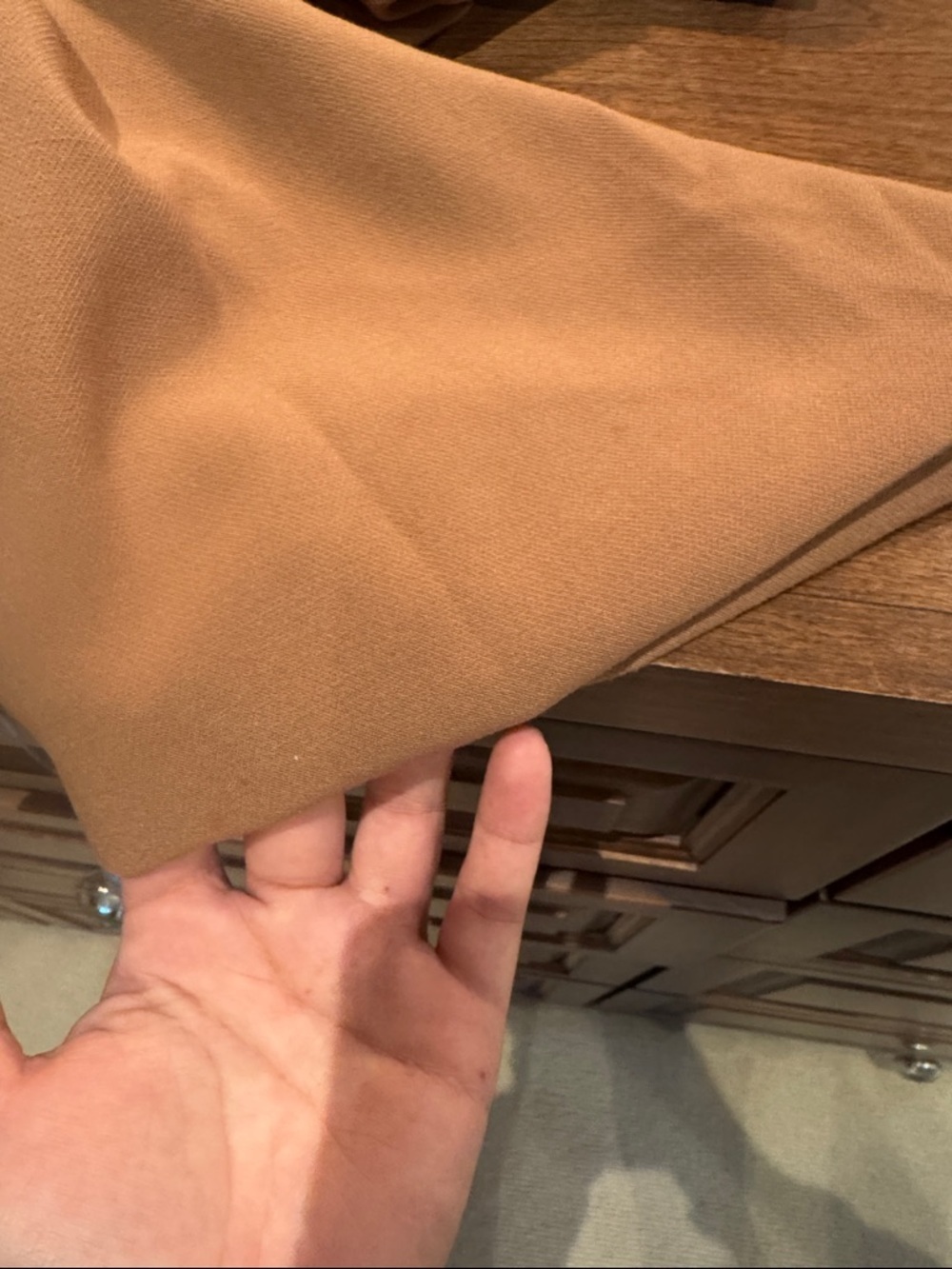 Abercrombie Sloane Tailored High Waisted Wide Leg Trousers Neutral Preppy Office - Picture 8 of 8